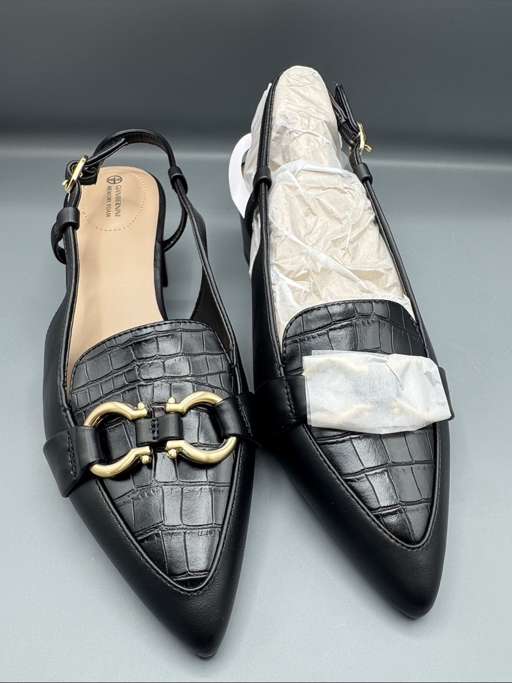 Giani Bernini Brielle Memory Foam Pointed Toe Slingback Pumps